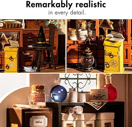 Robotime | Rolife | Mystic Archives Series | Kiki's Magic Emporium | Miniature & DIY Model Kits