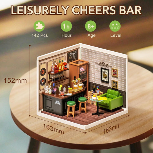 Robotime | Rolife | Super Creator Series | Leisurely Cheers Bar | Miniature & DIY Model Kits