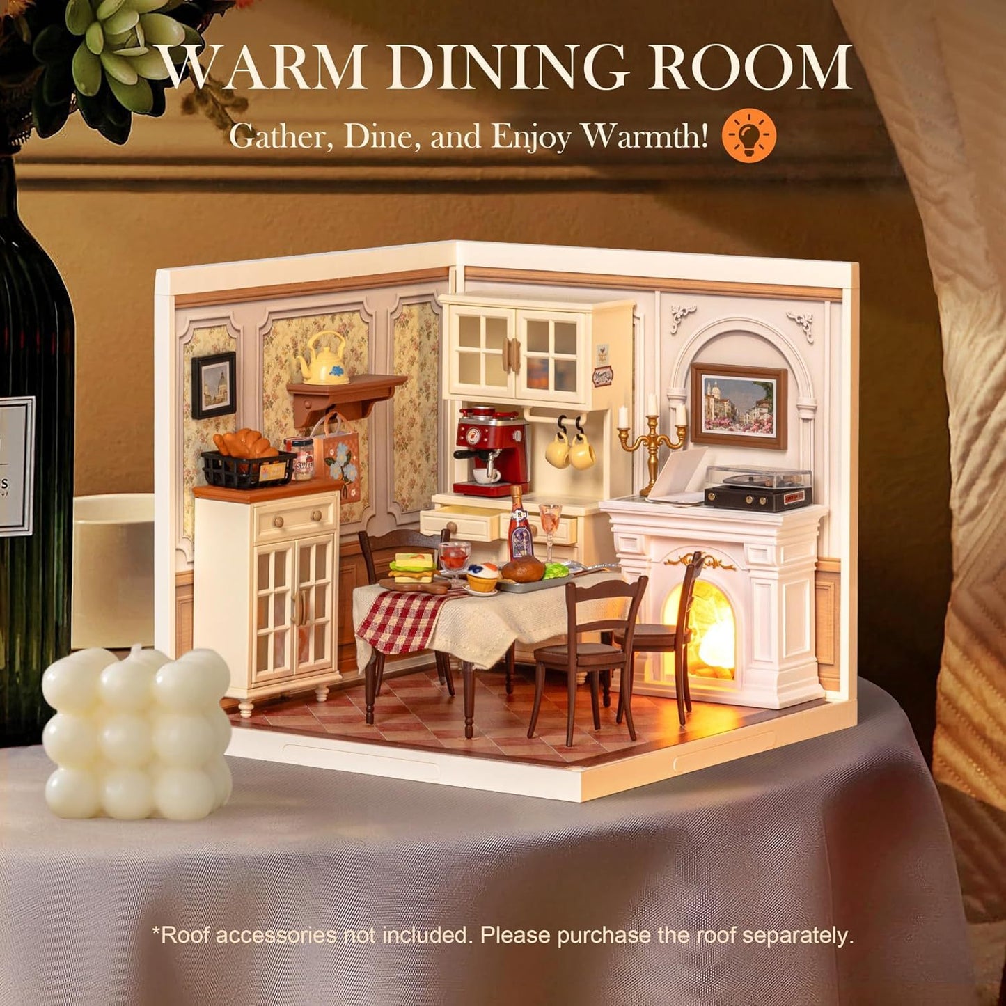 Robotime | Rolife | Super Creator Series | Warm Dining Room | Miniature & DIY Model Kits