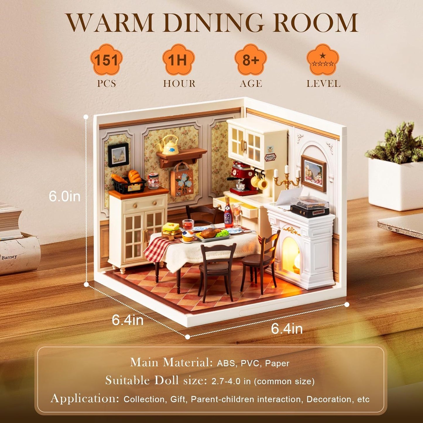 Robotime | Rolife | Super Creator Series | Warm Dining Room | Miniature & DIY Model Kits