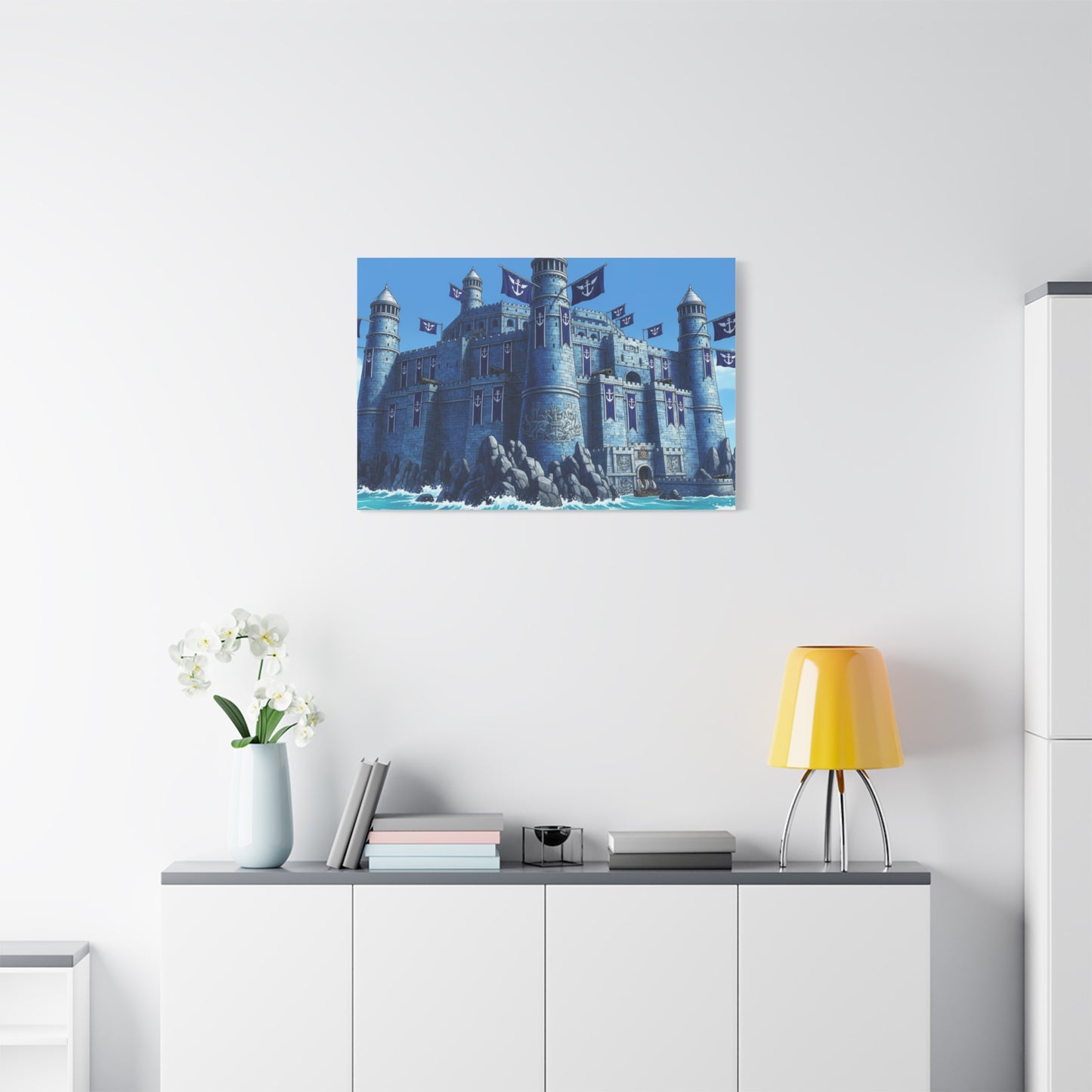 One Piece-Inspired | Marine Fortress Canvas Poster | Horizontal Wall Art