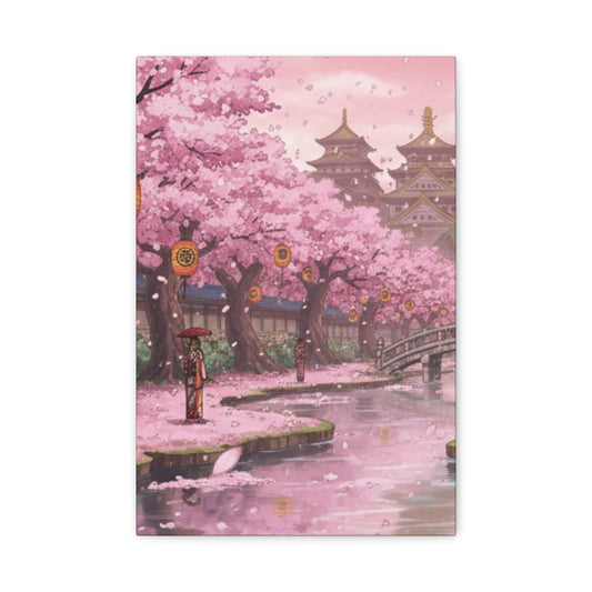 One Piece-Inspired | Wano Blossom Grove Canvas Poster | Vertical Wall Art