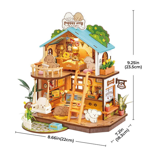 Robotime | Rolife | Miniature House | Puppy's Cozy Villa | Miniature & DIY Model Kits