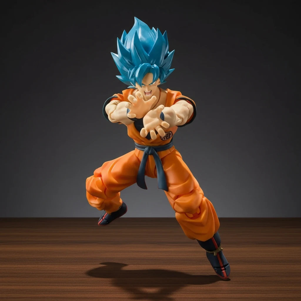 Dragon Ball | Super Saiyan Son Blue Goku | Anime | Articulated Action Figure