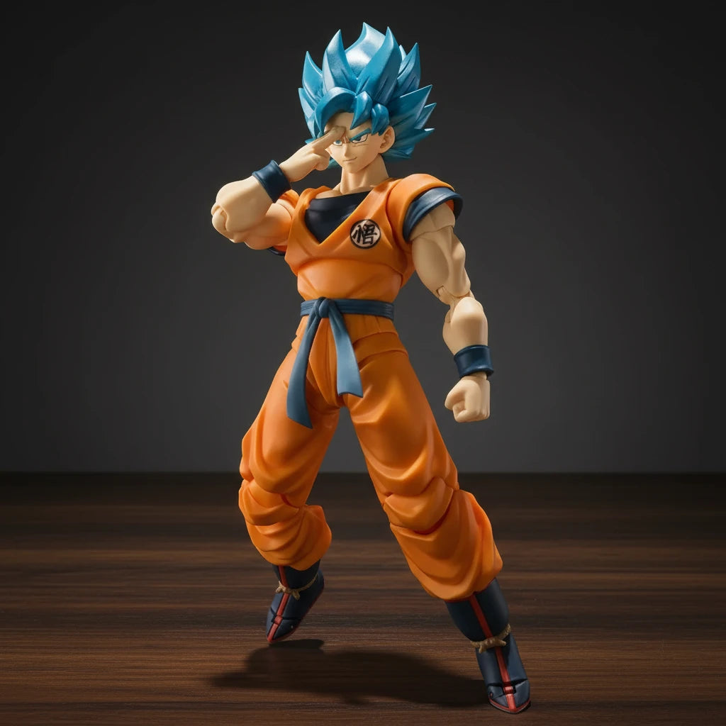 Dragon Ball | Super Saiyan Son Blue Goku | Anime | Articulated Action Figure