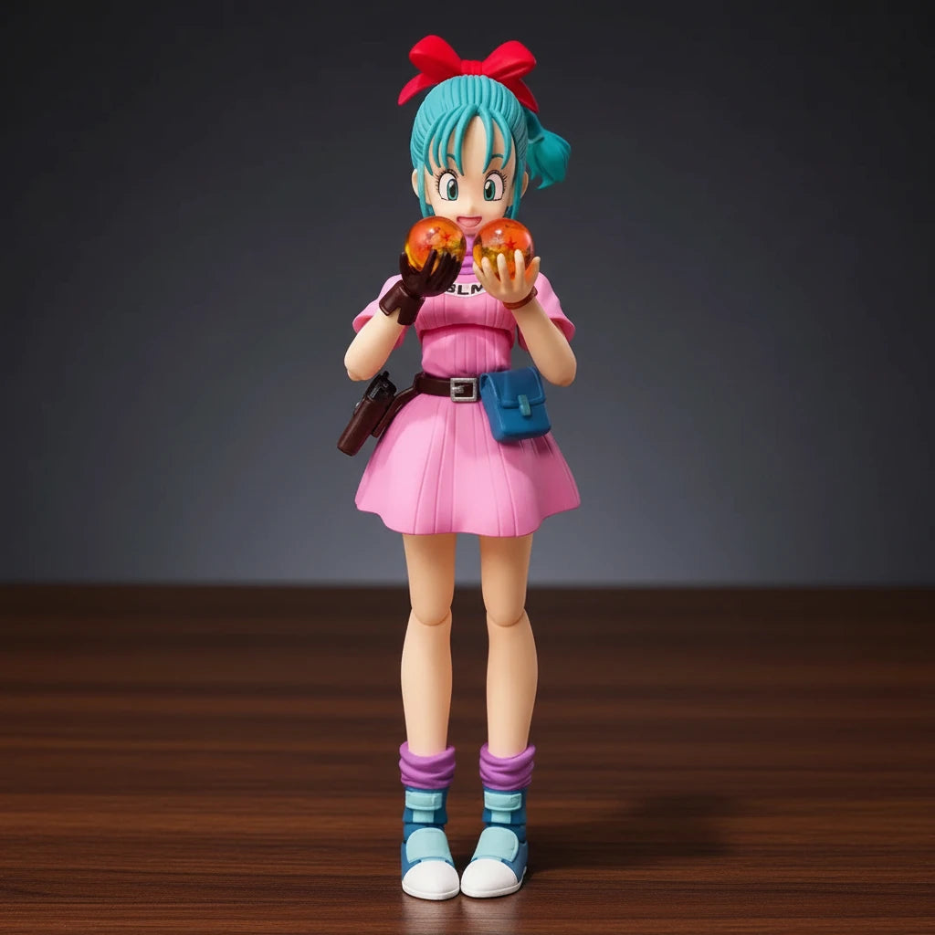 Dragon Ball Z | Pink Bulma | Anime | Articulated Action Figure