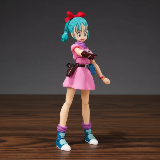 Dragon Ball Z | Pink Bulma | Anime | Articulated Action Figure
