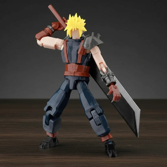 Final Fantasy VII | Cloud Strife | 3D Printed Anime Figure