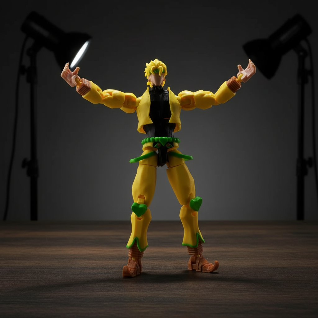 JoJo’s Bizarre Adventure | Dio Brando & The World | Anime | 3D Printed Figure Set