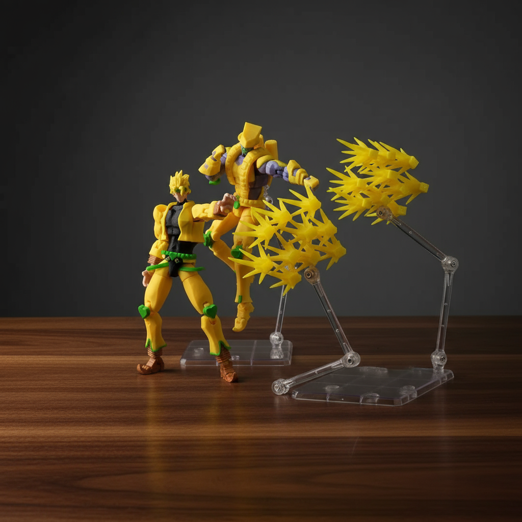 JoJo’s Bizarre Adventure | Dio Brando & The World | Anime | 3D Printed Figure Set