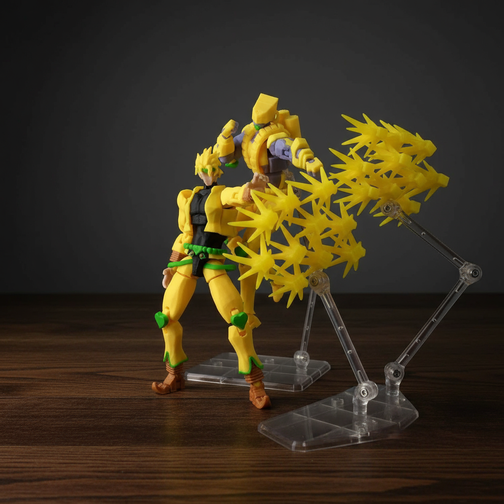 JoJo’s Bizarre Adventure | Dio Brando & The World | Anime | 3D Printed Figure Set