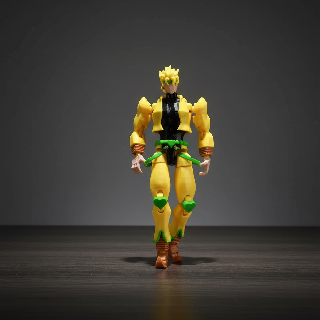 JoJo’s Bizarre Adventure | Dio Brando & The World | Anime | 3D Printed Figure Set