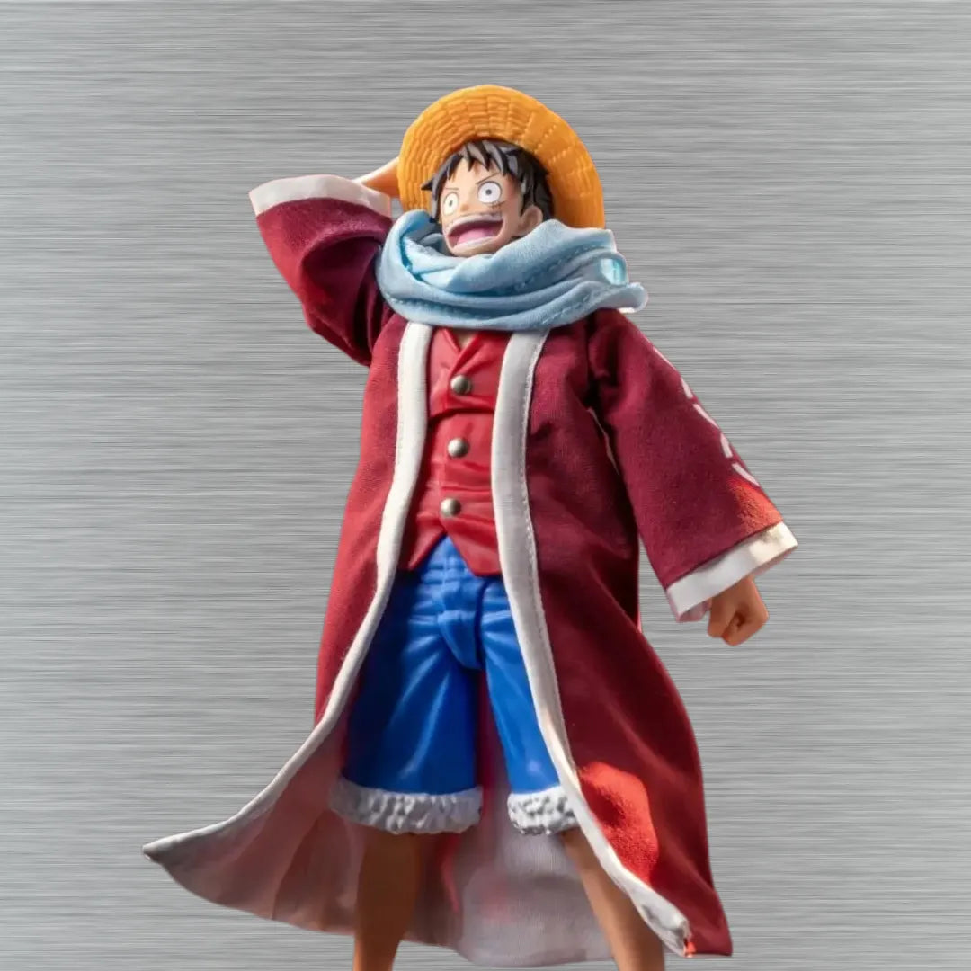 ONE PIECE | Luffy Alabasta Arc | Coat & Scarf Accessories | Anime | Articulated Action Figure Accessories