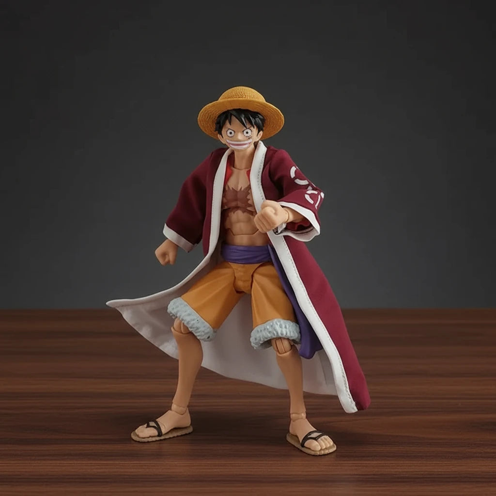 ONE PIECE | Luffy Alabasta Arc | Coat & Scarf Accessories | Anime | Articulated Action Figure Accessories