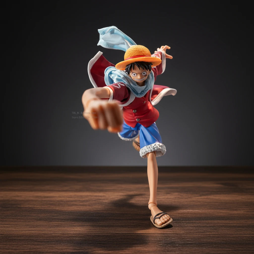 ONE PIECE | Luffy Alabasta Arc | Coat & Scarf Accessories | Anime | Articulated Action Figure Accessories