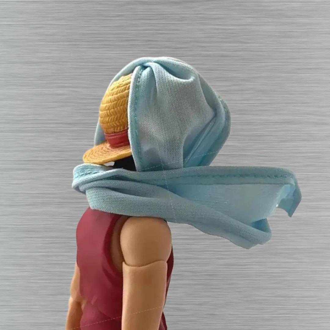 ONE PIECE | Luffy Alabasta Arc | Coat & Scarf Accessories | Anime | Articulated Action Figure Accessories