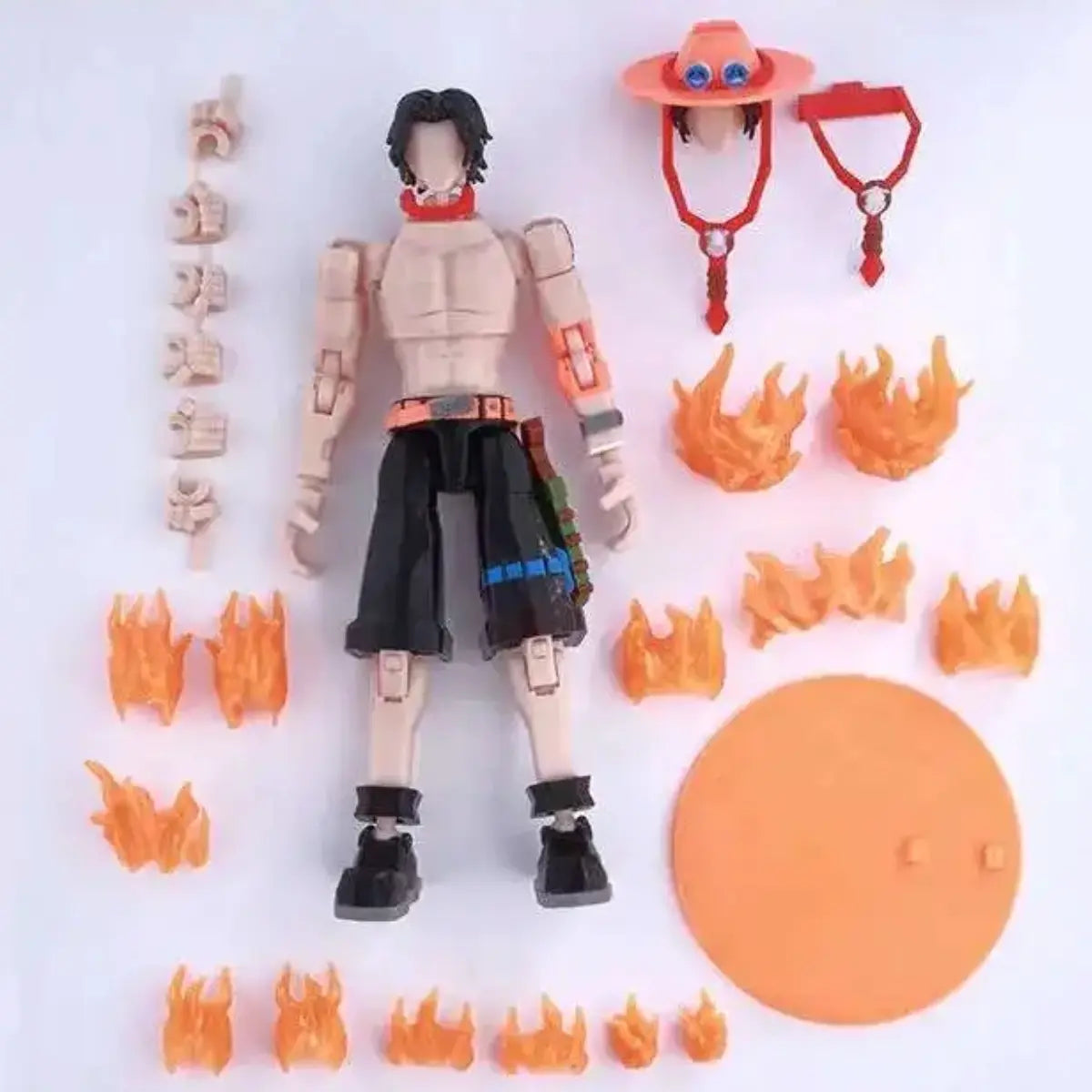 Action figure with accessories on a white background