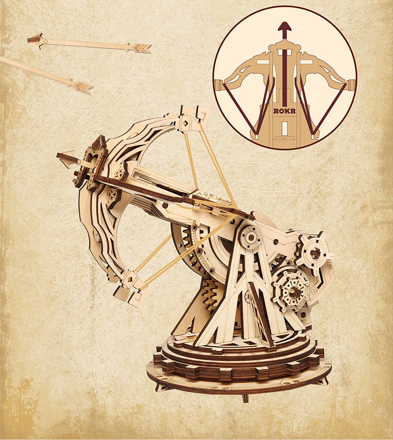 Robotime | ROKR | Siege Heavy Ballista | Hobby Kits & DIY Collectibles | 3D Assemble Kits