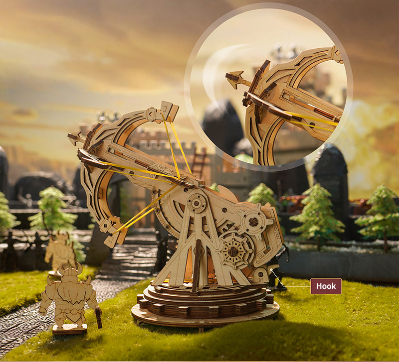 Robotime | ROKR | Siege Heavy Ballista | Hobby Kits & DIY Collectibles | 3D Assemble Kits