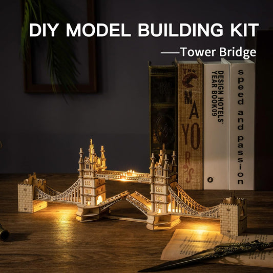 Robotime | ROKR | Tower Bridge | Hobby Kits & DIY Collectibles | 3D Assemble Kits