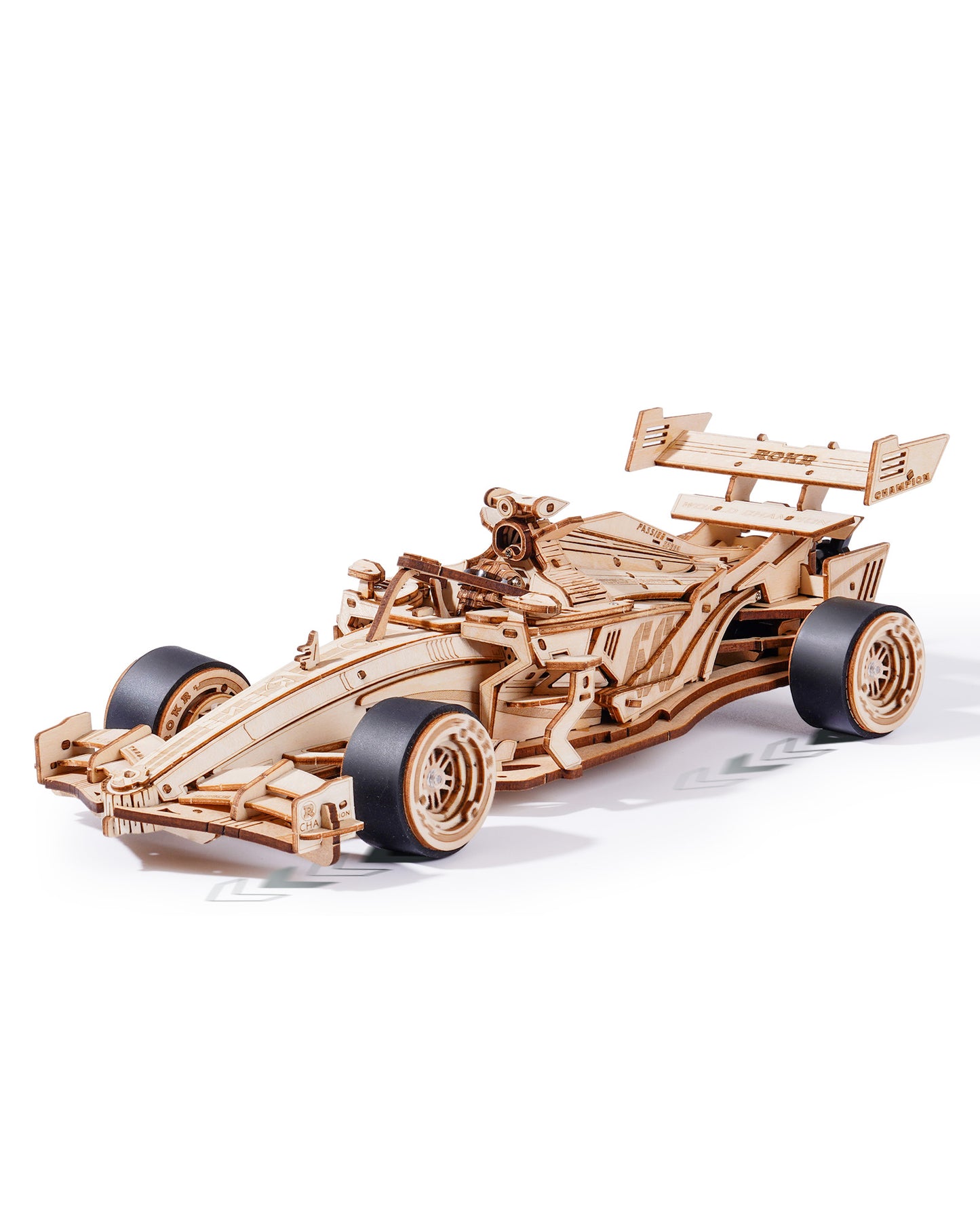 Robotime | ROKR | Wooden Racing Car | Hobby Kits & DIY Collectibles | 3D Assemble Kits