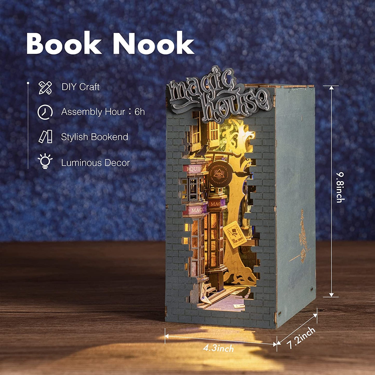 Robotime | Rolife | Book Nooks Series | Magic House | Miniature & DIY Model Kits