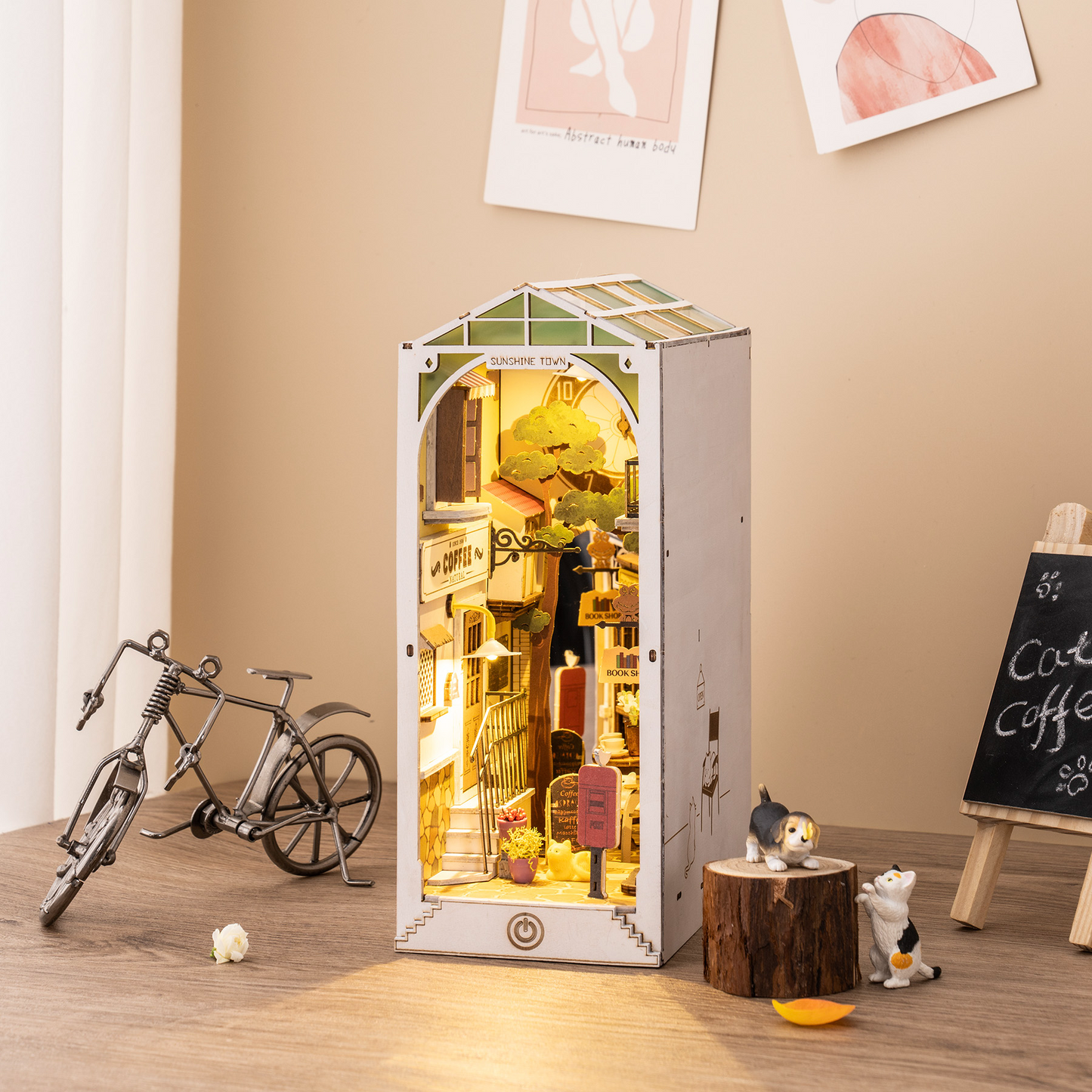 Robotime | Rolife | Book Nooks Series | Sunshine Town | Miniature & DIY Model Kits