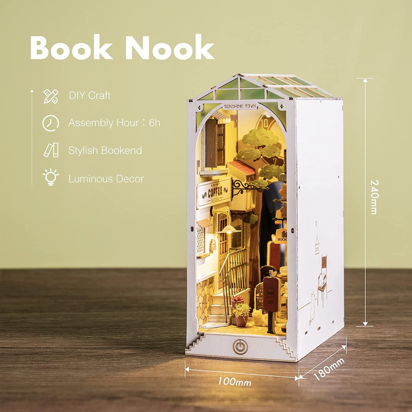 Robotime | Rolife | Book Nooks Series | Sunshine Town | Miniature & DIY Model Kits