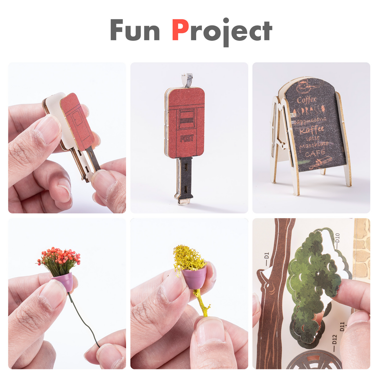 Robotime | Rolife | Book Nooks Series | Sunshine Town | Miniature & DIY Model Kits