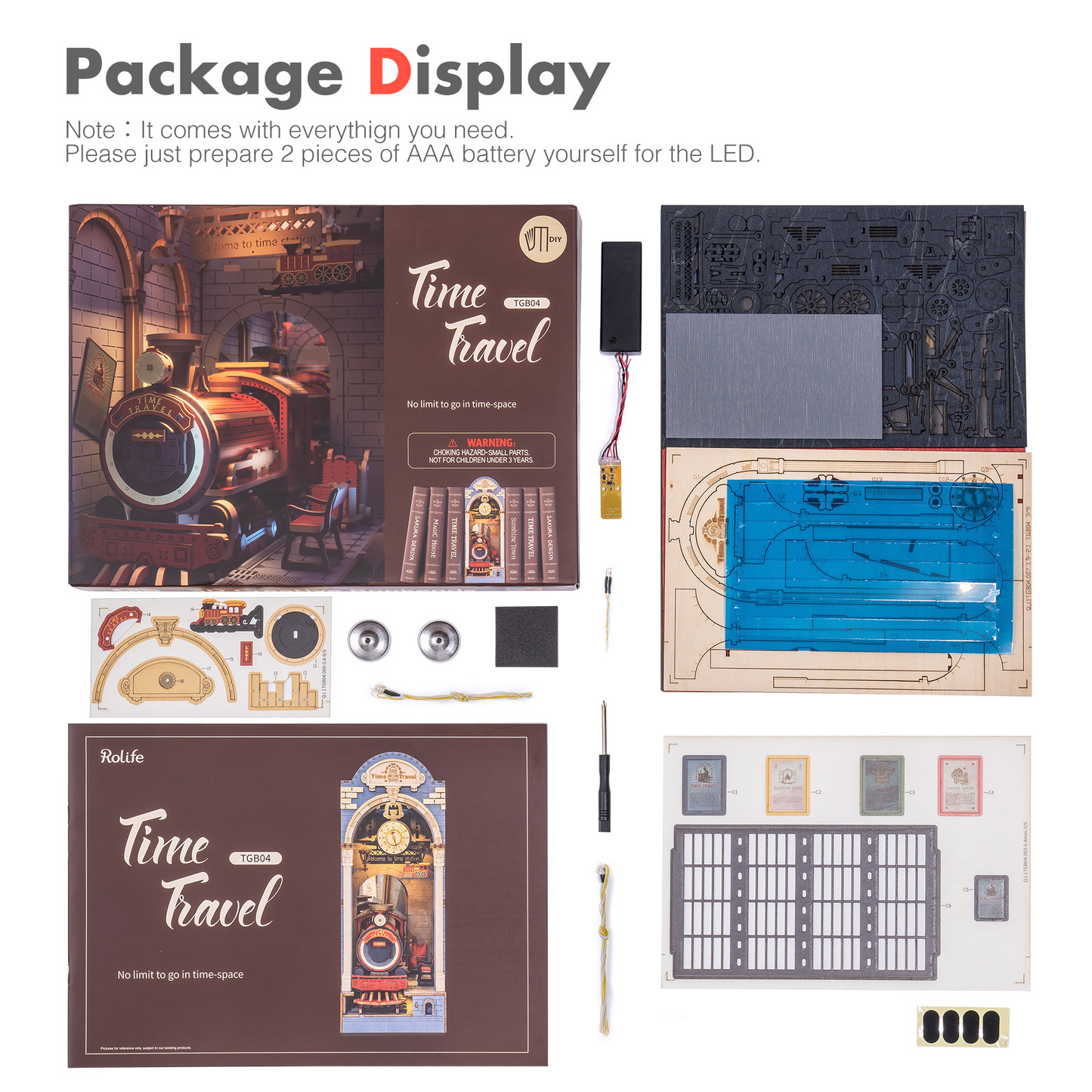 Robotime | Rolife | Book Nooks Series | Time Travel | Miniature & DIY Model Kits