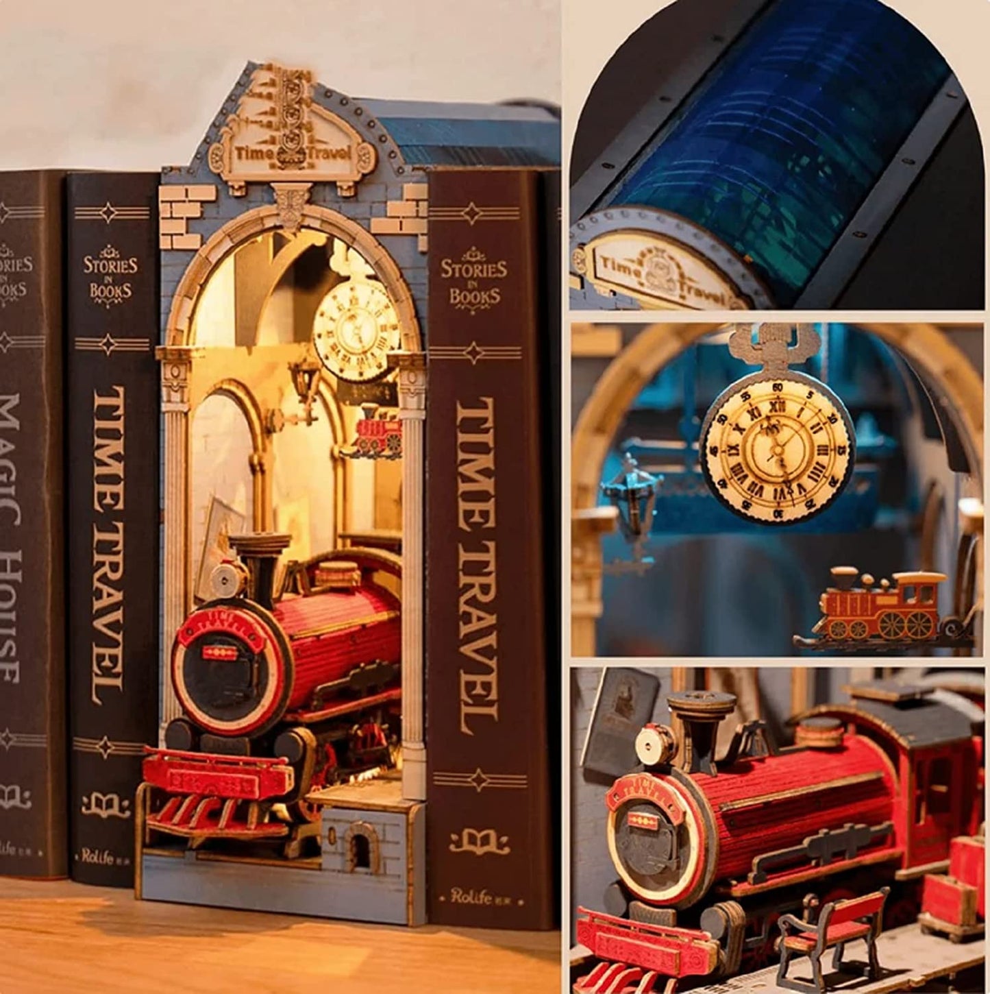 Robotime | Rolife | Book Nooks Series | Time Travel | Miniature & DIY Model Kits