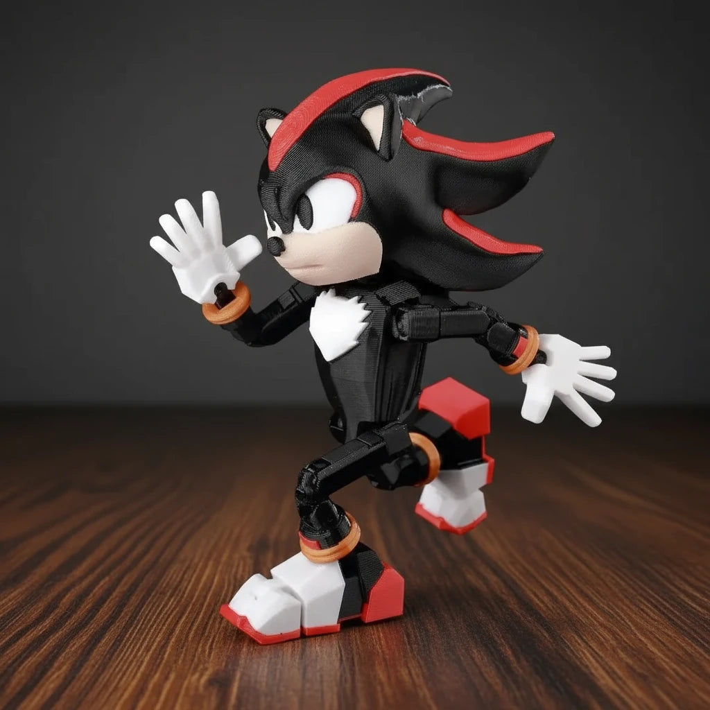 Sonic the Hedgehog | Sonic & Shadow | Gaming | 3D Printed Figure Set