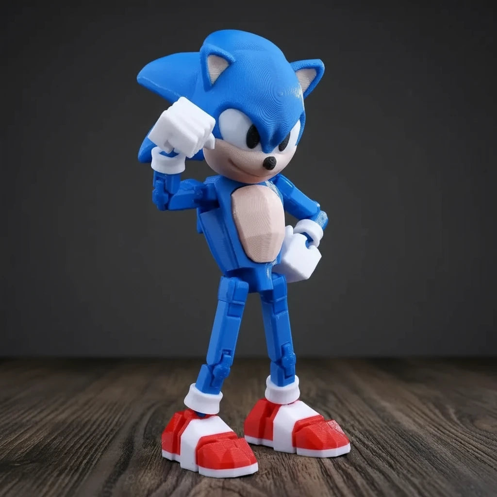 Sonic the Hedgehog | Sonic & Shadow | Gaming | 3D Printed Figure Set