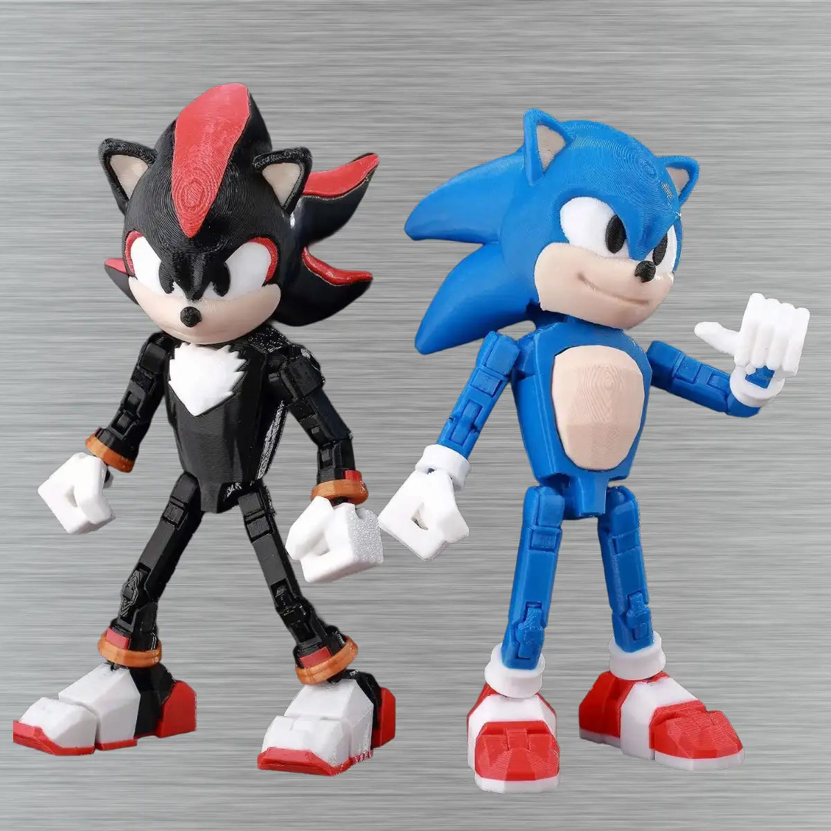 Sonic the Hedgehog | Sonic & Shadow | Gaming | 3D Printed Figure Set