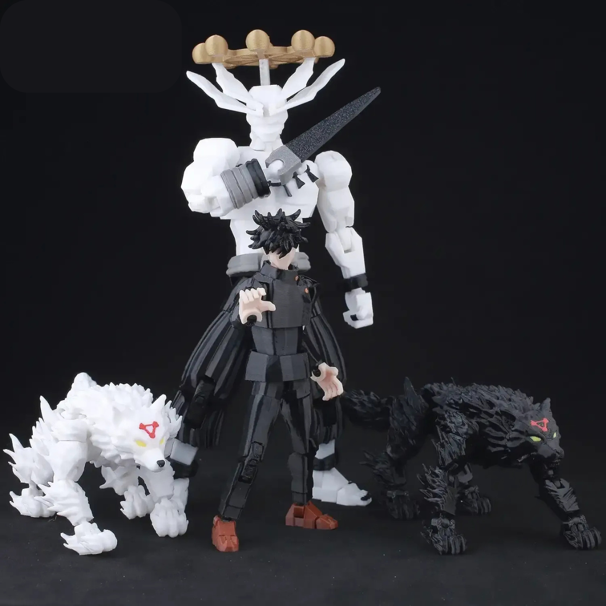 T13 - Kuroi And Shiroi - Jujutsu Kaisen - 9L3D Printed - Anime Figures
