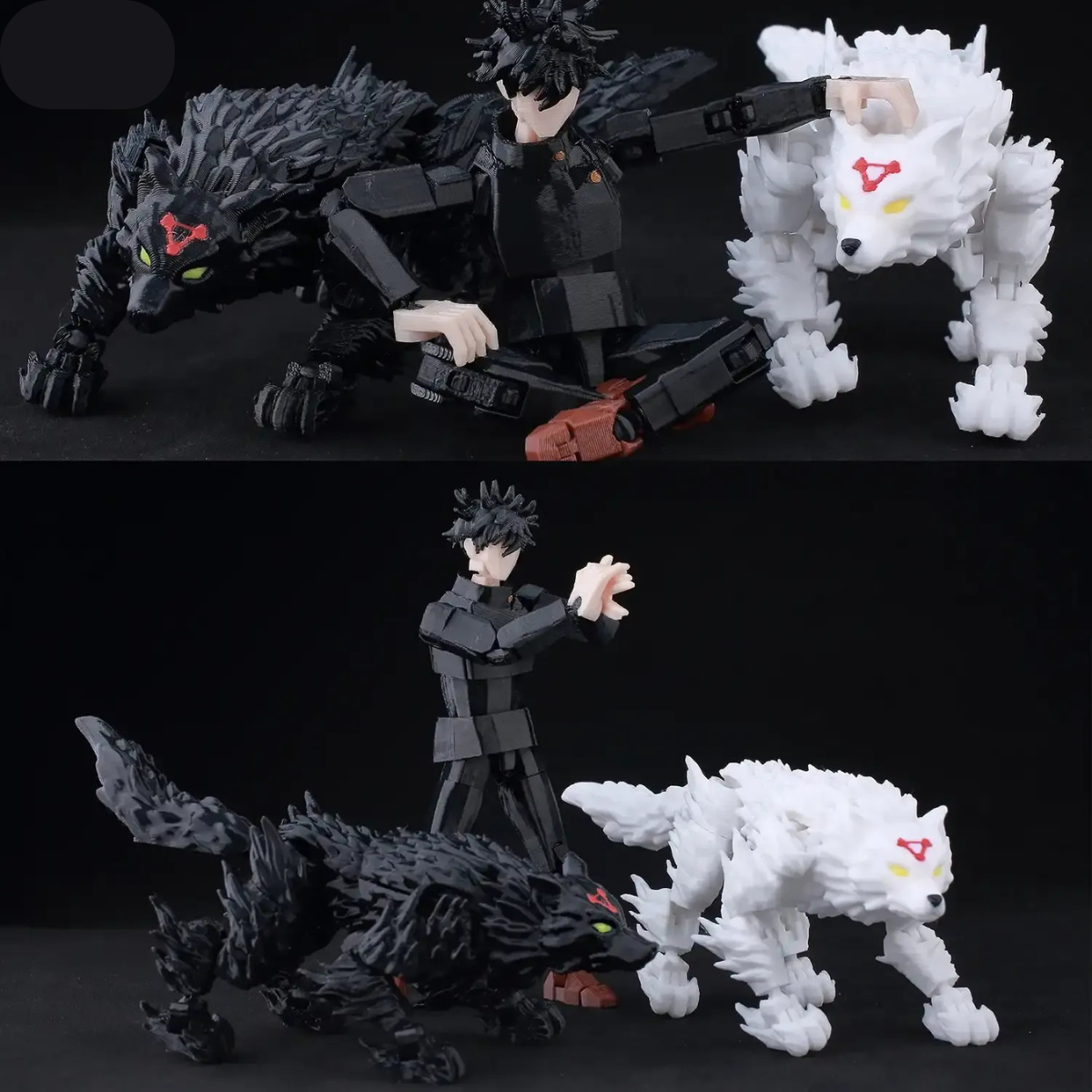 T13 - Kuroi And Shiroi - Jujutsu Kaisen - 9L3D Printed - Anime Figures
