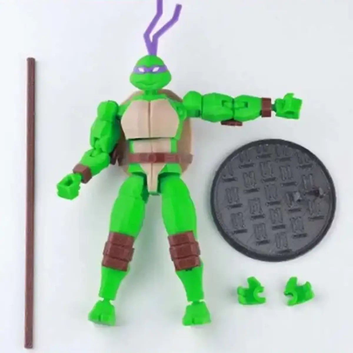 Teenage Mutant Ninja Turtles | Leonardo, Michelangelo, Donatello & Raphael | Gaming | 3D Printed Figure Set