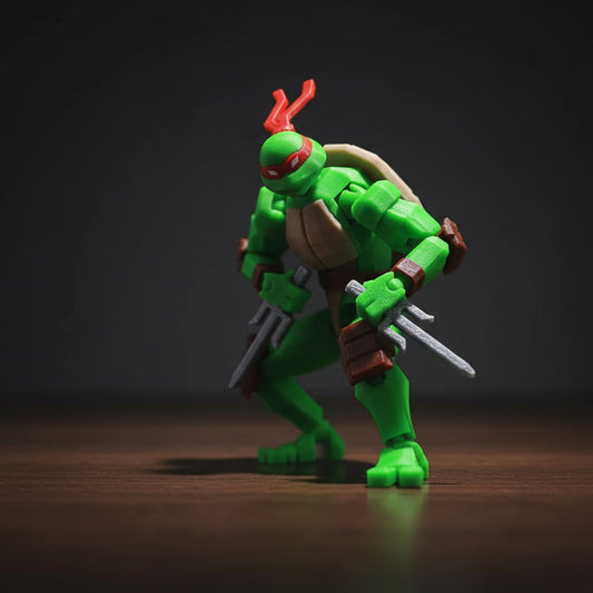 Teenage Mutant Ninja Turtles | Leonardo, Michelangelo, Donatello & Raphael | Gaming | 3D Printed Figure Set