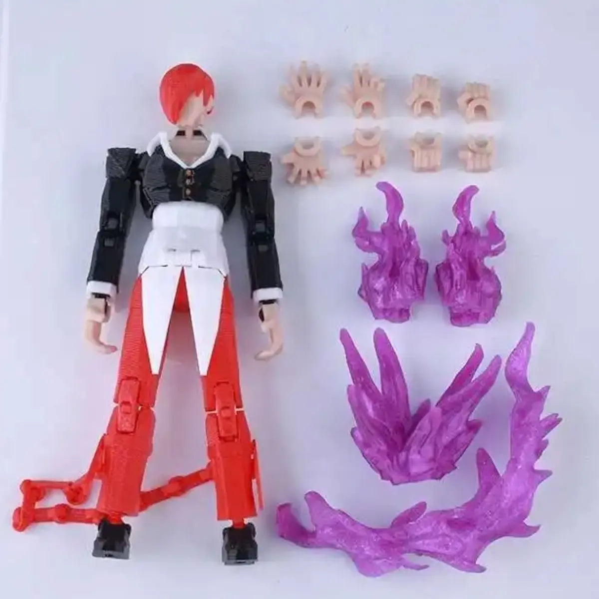 The King of Fighters | Kyo Kusanagi & Iori Yagami | Gaming | 3D Printed Figure Set