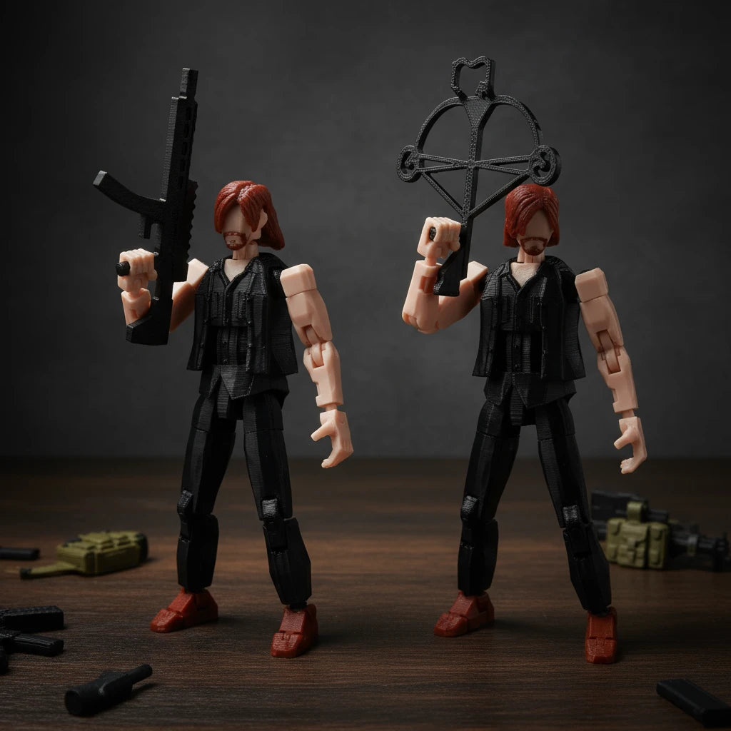 The Walking Dead | Daryl Dixon & Rick Grimes | Movie/TV | 3D Printed Figure Set