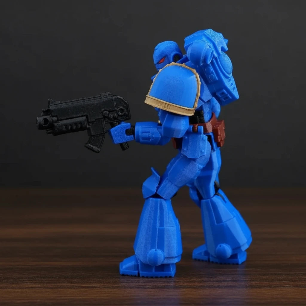 Warhammer 40K | Titus Heroic Pose & Space Marine Squad | Gaming | 3D Printed Figure Set