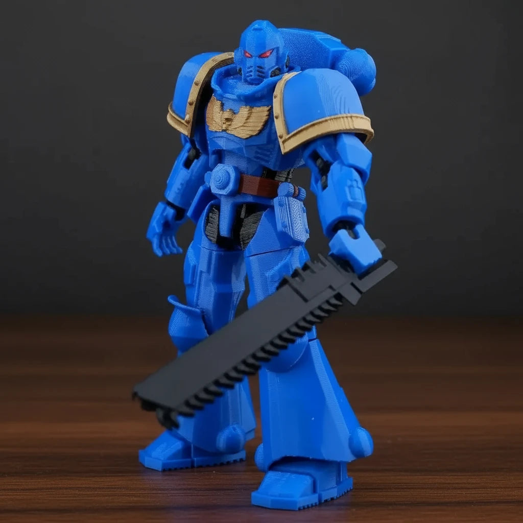 Warhammer 40K | Titus Heroic Pose & Space Marine Squad | Gaming | 3D Printed Figure Set