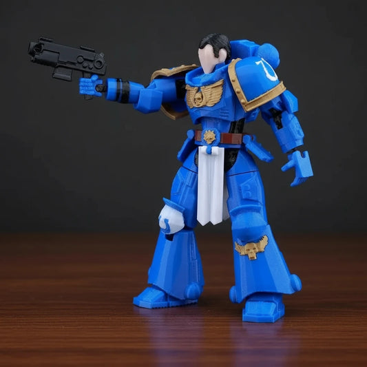 Warhammer 40K | Titus Heroic Pose & Space Marine Squad | Gaming | 3D Printed Figure Set