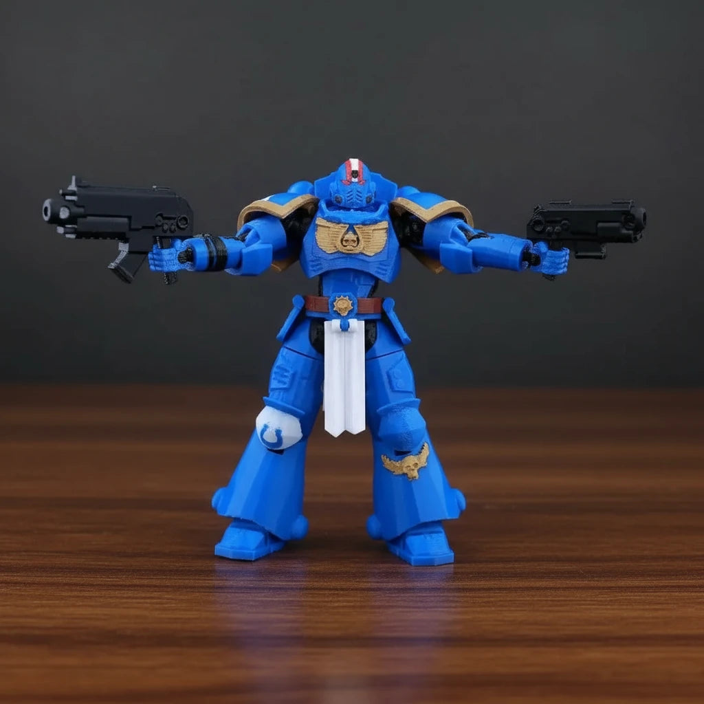 Warhammer 40K | Titus Heroic Pose & Space Marine Squad | Gaming | 3D Printed Figure Set