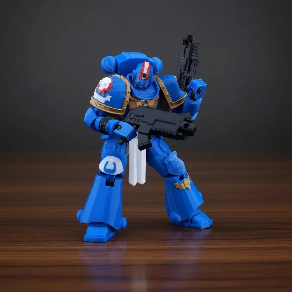 Warhammer 40K | Titus Heroic Pose & Space Marine Squad | Gaming | 3D Printed Figure Set