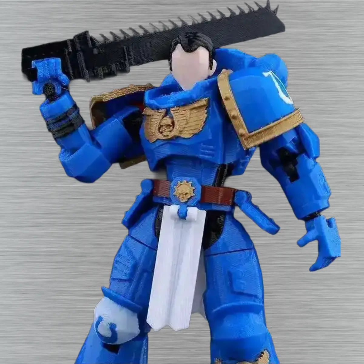 Warhammer 40K | Titus Heroic Pose & Space Marine Squad | Gaming | 3D Printed Figure Set