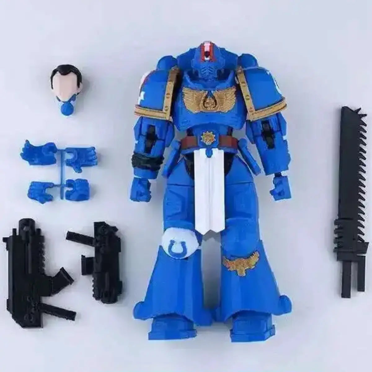 Warhammer 40K | Titus Heroic Pose & Space Marine Squad | Gaming | 3D Printed Figure Set