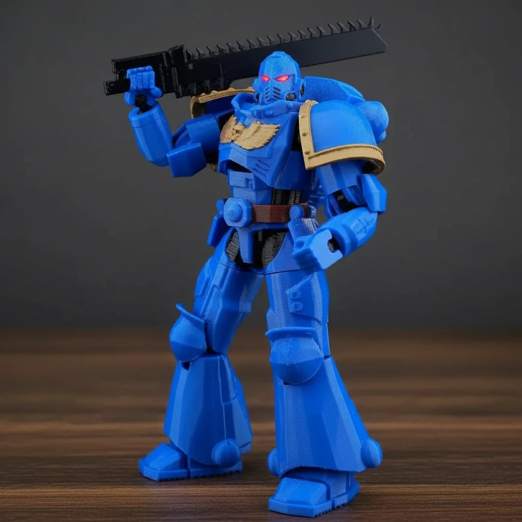 Warhammer 40K | Titus Heroic Pose & Space Marine Squad | Gaming | 3D Printed Figure Set