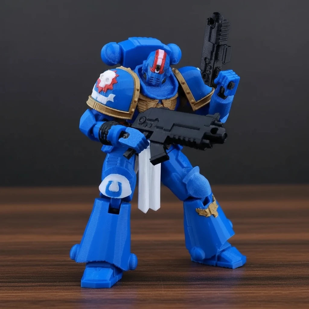 Warhammer 40K | Titus Heroic Pose & Space Marine Squad | Gaming | 3D Printed Figure Set