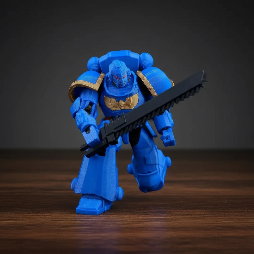 Warhammer 40K | Titus Heroic Pose & Space Marine Squad | Gaming | 3D Printed Figure Set